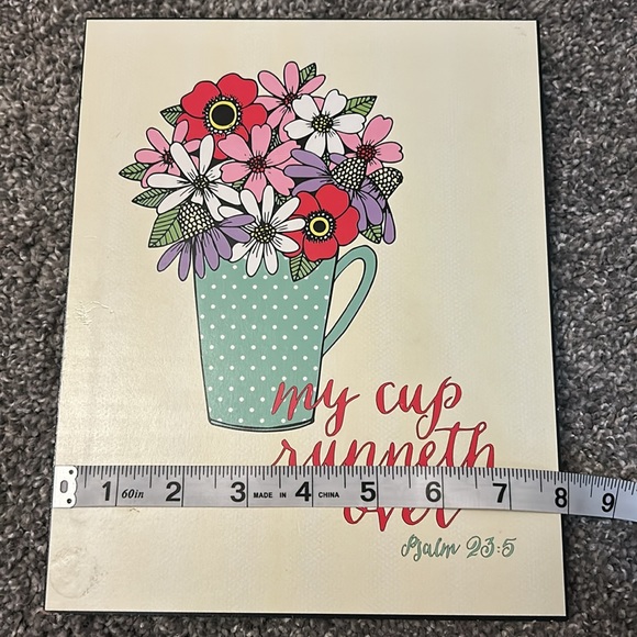 Vintage Flower Bible Verse Hanging - Picture 7 of 8